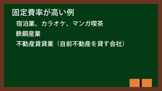 固定費率が高い例