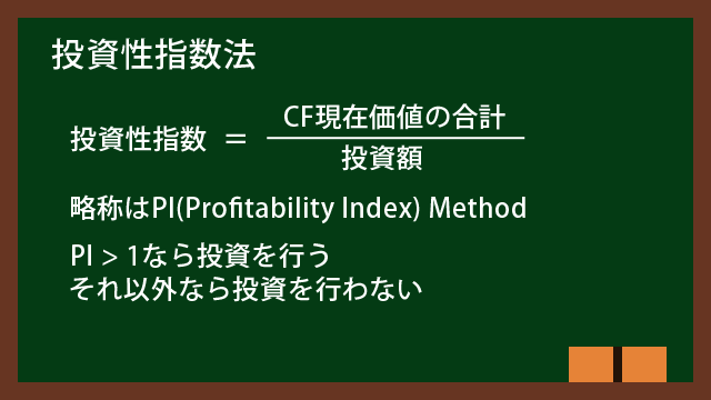 投資性指数法とは