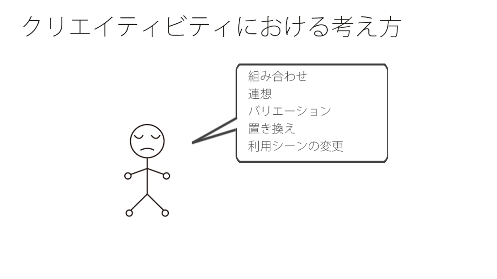 クリエイティビティにおける考え方