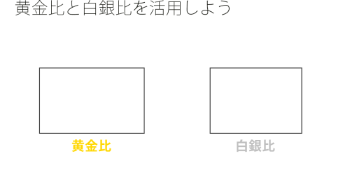 黄金比と白銀比を活用しよう